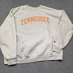 Champion Tennessee Volunteers Sweatshirt Mens 2XL Heather Gray Crewneck Pullover